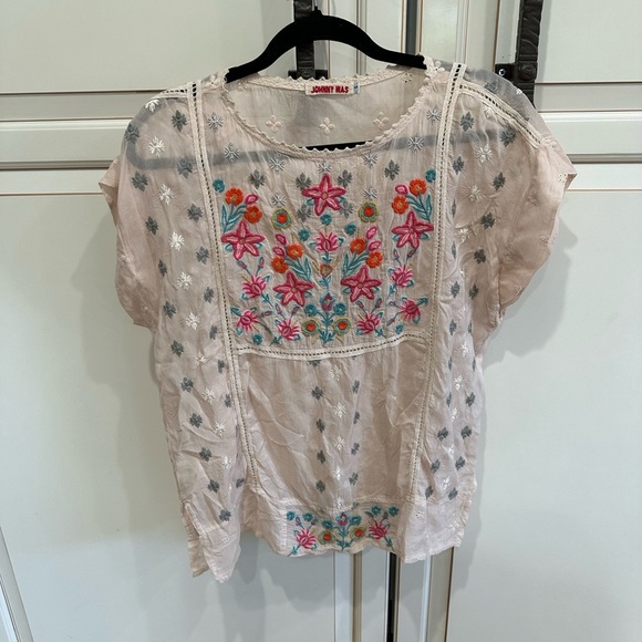 Johnny Was Austina Embroidered Blouse - Picture 6 of 6